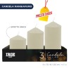 FEP CANDELE PILLAR AVORIO 5X7.5/10/12.5