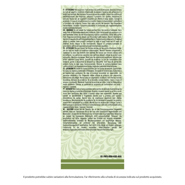 ADJ INCENSO PATCHOULI 20 STICK