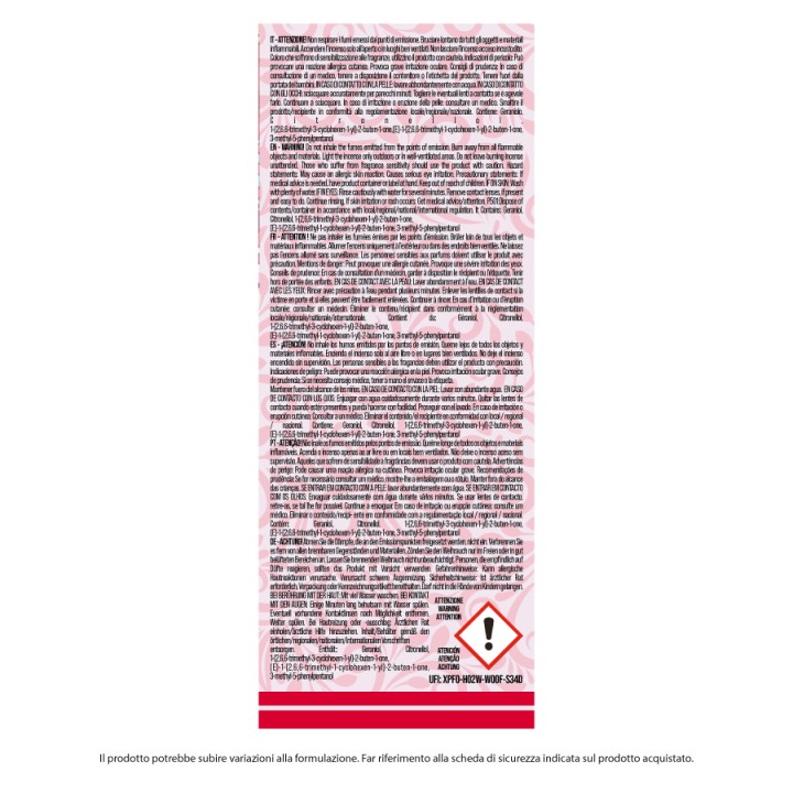 ADJ INCENSO ROSA ROSSA 20 STICK