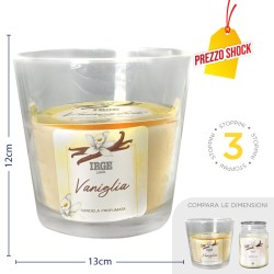 EDC CANDELA VANIGLIA VASO