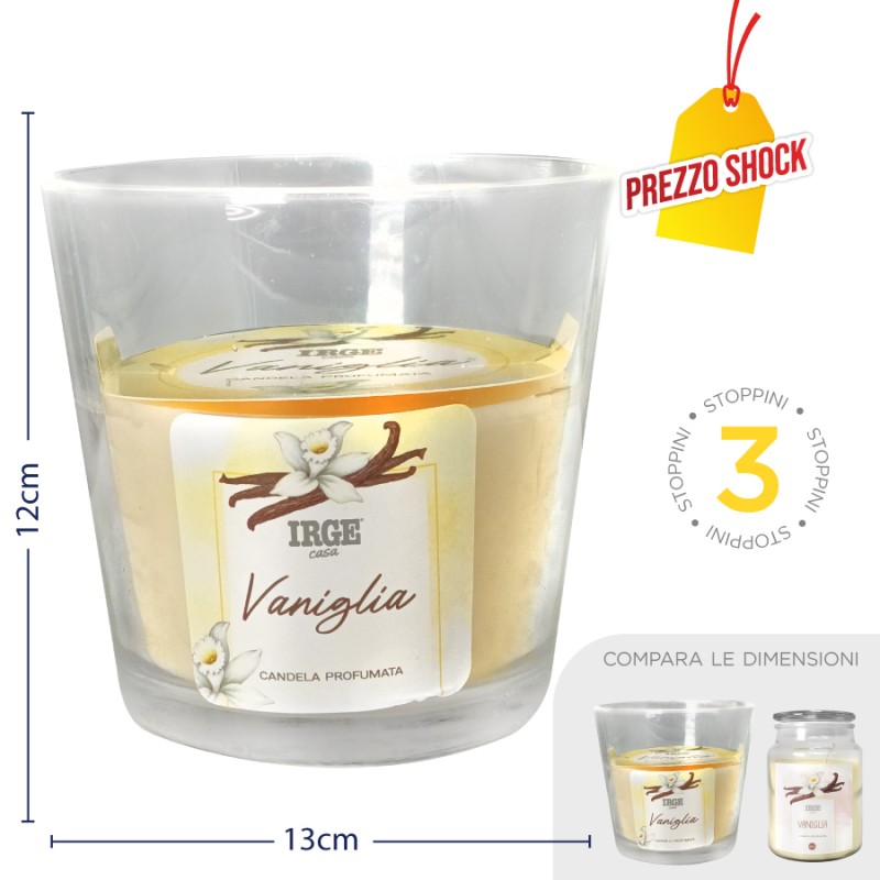 EDC CANDELA VANIGLIA VASO