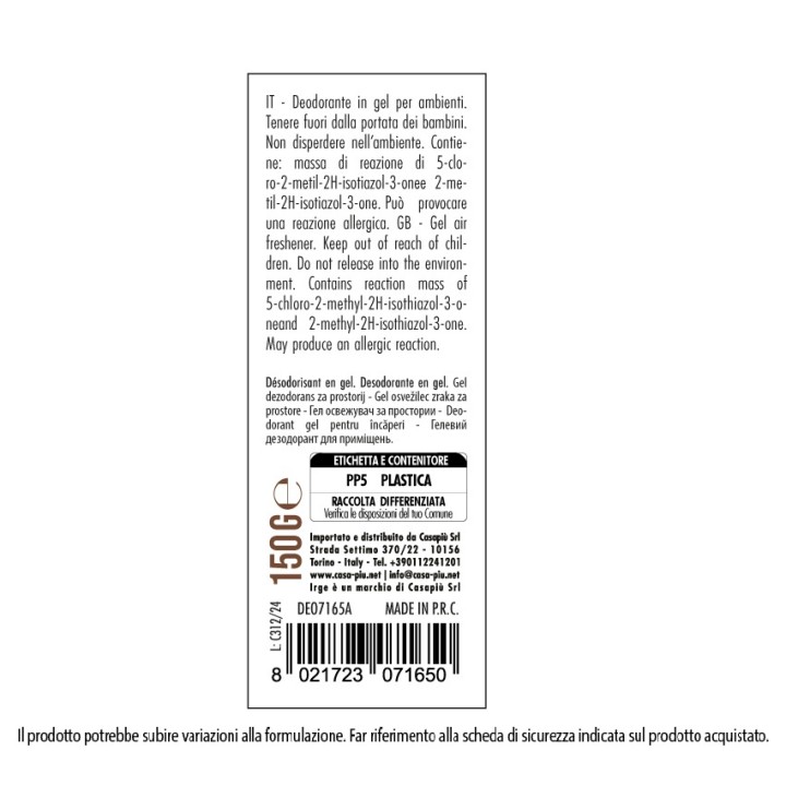 BMN DEO FRESH GEL 150 GR VANIGLIA