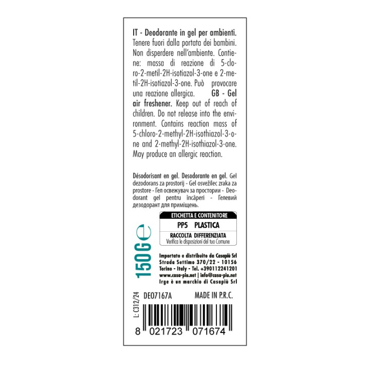 BMN DEO FRESH GEL 150 GR MUSCHIO BIANCO