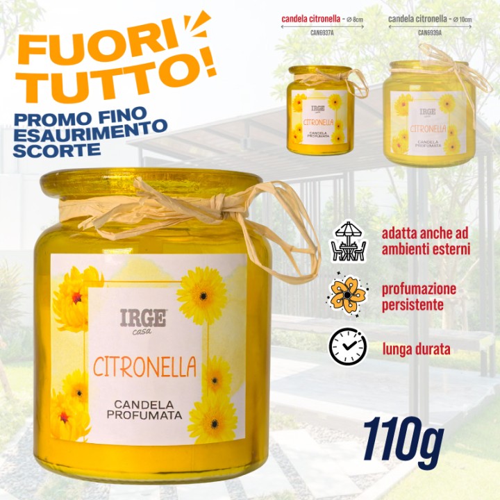 ABD CANDELA CITRONELLA 110GR