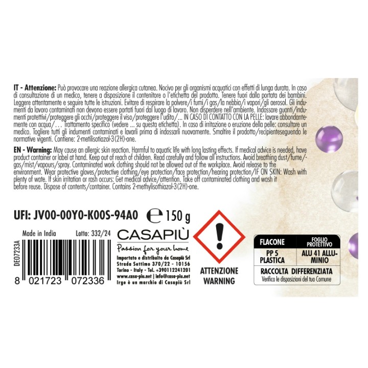 BGP PROF.BUBBLE 150GR LAVANDA+VANIGLIA