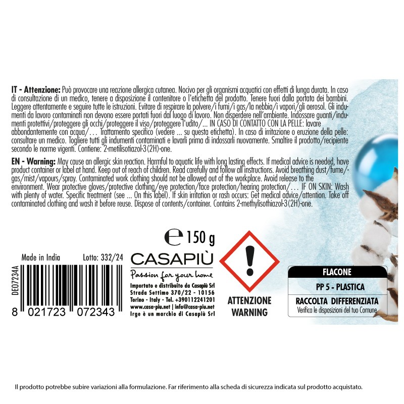 BGP PROF.BUBBLE 150GR COTONE+CASHMERE