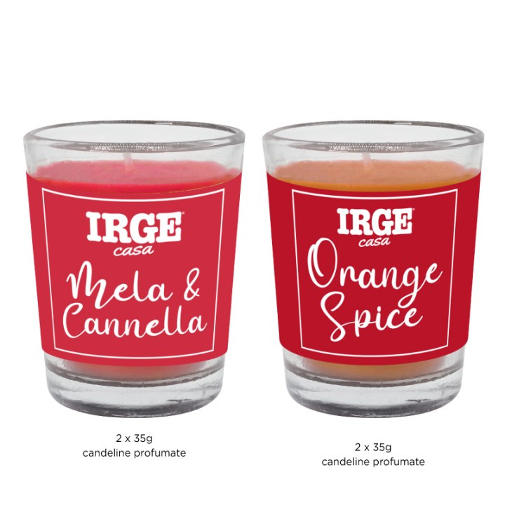 AXA SET CARAMELLA 2CANDELE 35GR+DIF 50ML MELA E CANNELLA + ORANGE SPICE