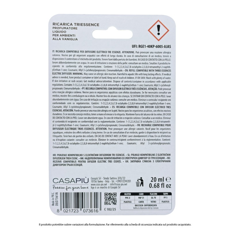 ABA DEO TRIESSENCE 3PZ 20ML vaniglia