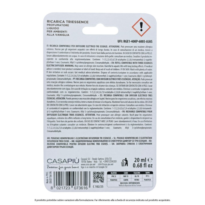 ABA DEO TRIESSENCE 3PZ 20ML vaniglia