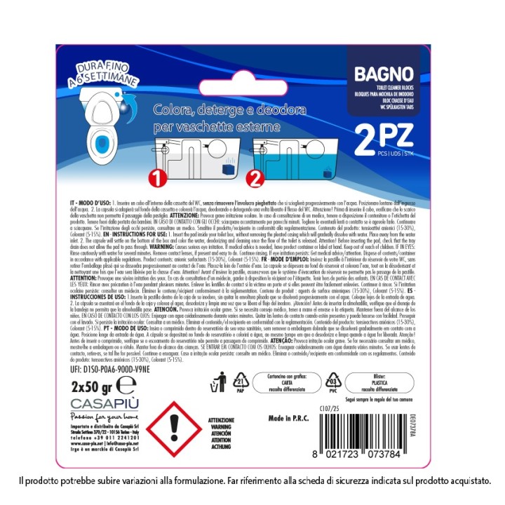 CAD DEO WC 2CUBI X 50GR