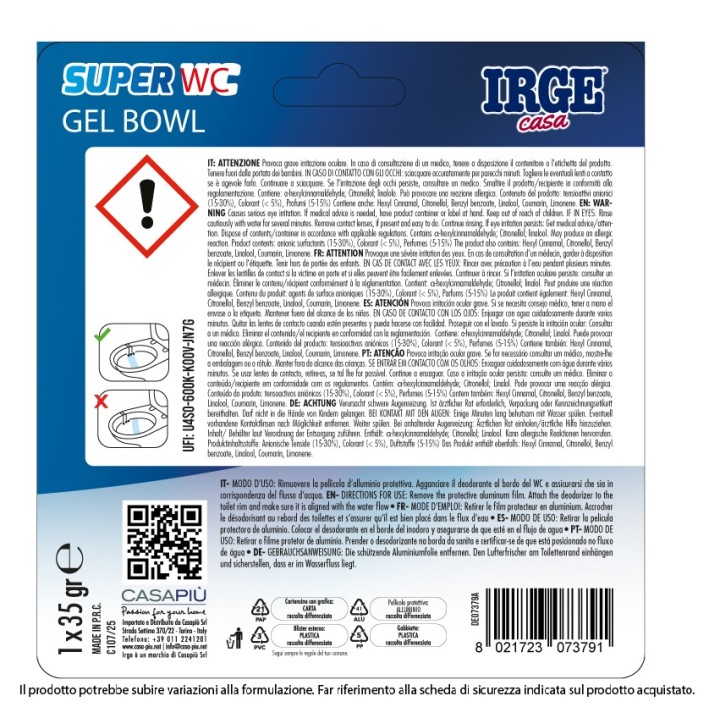 CAI DEO WC 5 BOWL SFUMATE ocean