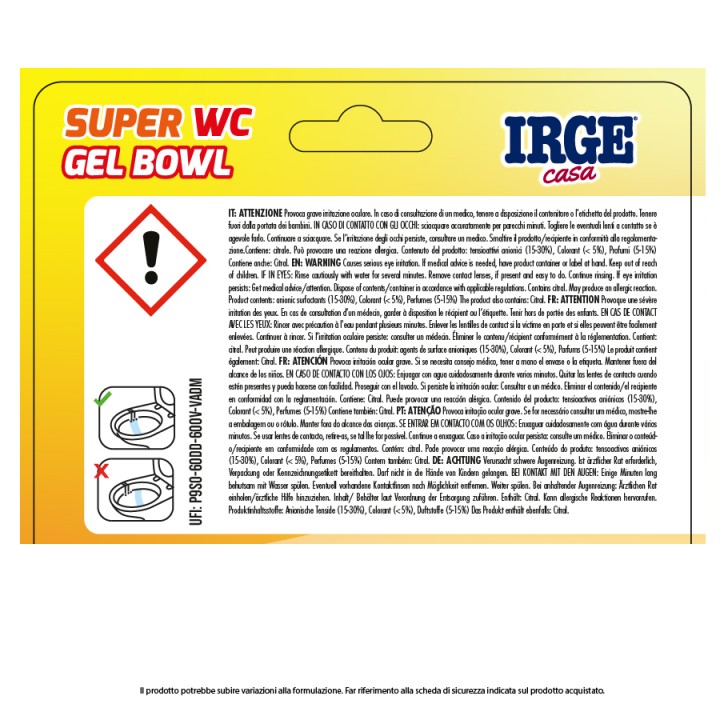 CAI DEO WC 5 BOWL SFUMATE agrumi