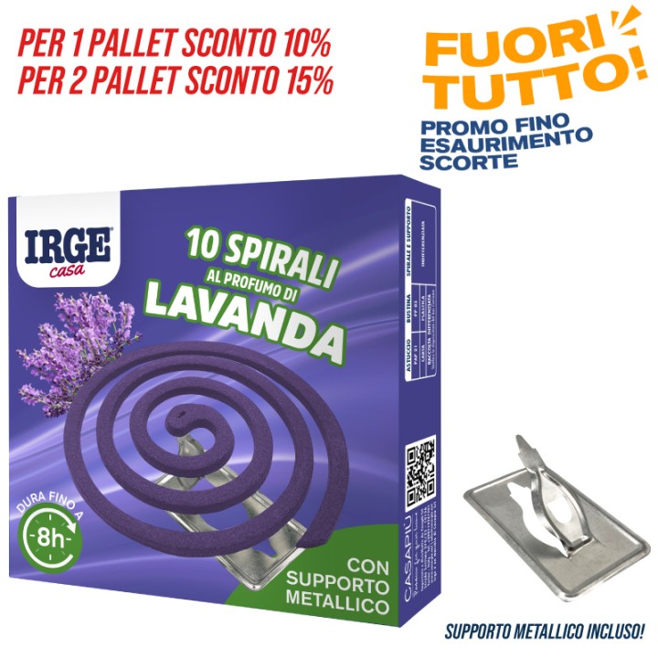 ABS SPIRALE LAVANDA 13GR 10PZ C/SUPPO