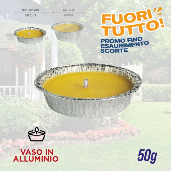 ABG CANDELA CITRONELLA ALLUMINIO 50GR