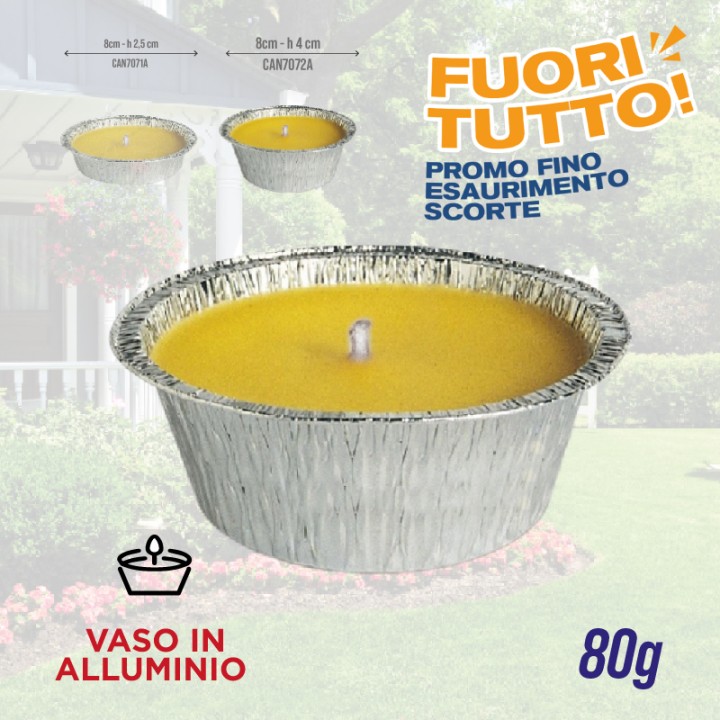 ABH CANDELA CITRONELLA ALLUMINIO 80GR