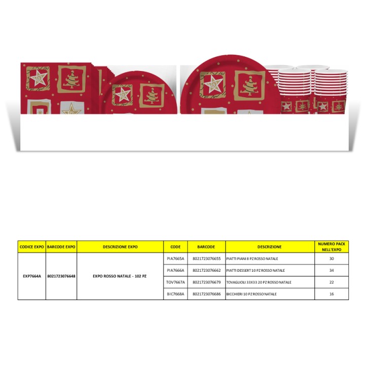 CFA EXPO ROSSO NATALE 102PZ