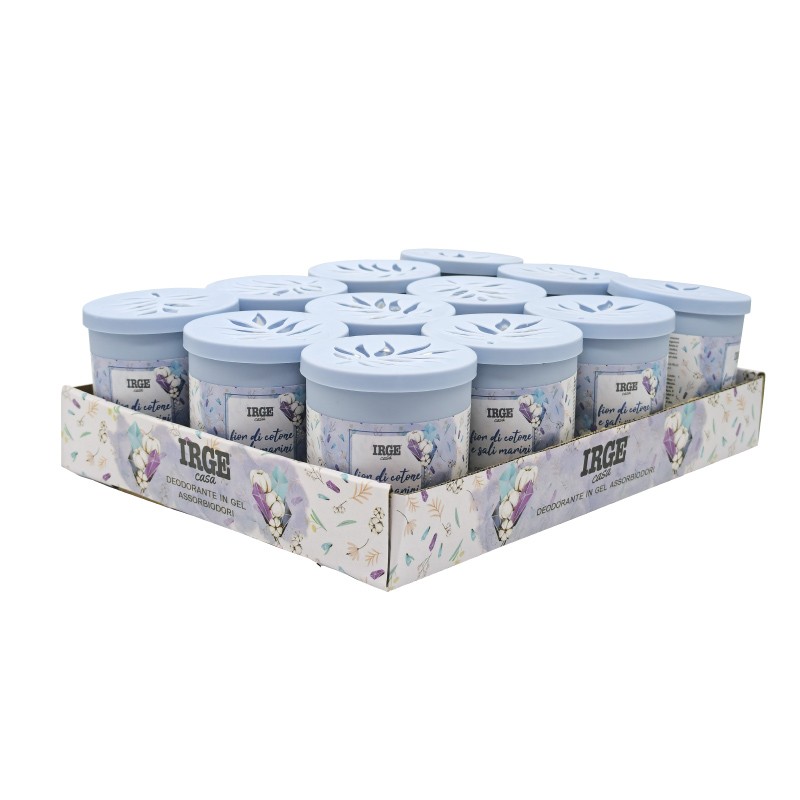 BHC GEL ASSORBIODORI 190GR BLU FIORI DI COTONE + SALI MARINI