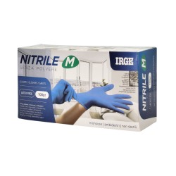 ABE GUANTI MONOUSO 100PZ NITRILE BLU M-
