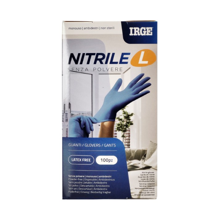 ABG GUANTI MONOUSO 100PZ NITRILE BLU L-