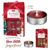 BBA SET 12PZ TEALIGHTS NATALIZIE 10GR ROSSO NATALE - GINGER BREAD