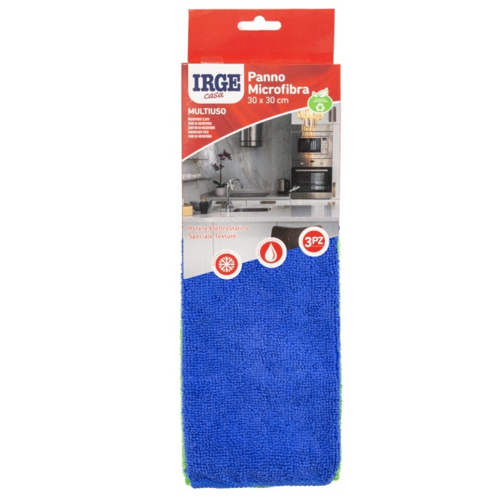 ABQ PANNO MICROFIBRA IRGE  3PZ 30x30cm