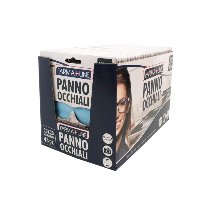 BFV PANNO OCCHIALI FARMALINE 20x20CM Sottoimballo da 48pz