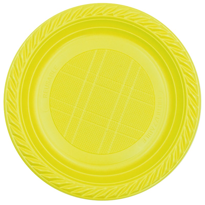 CAK PIATTI DESSERT GIALLO 20 PZ