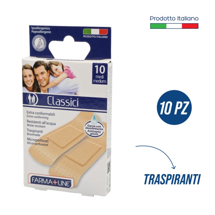 BFC CEROTTI MEDI 7x2CM 10PZ FARMALINE