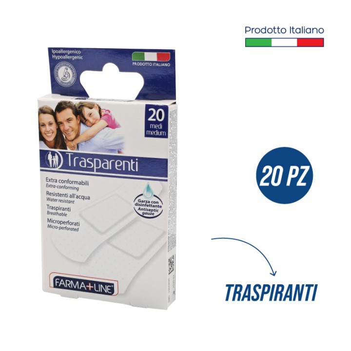 BFG CEROTT MEDI TRASP. 7x2CM 20PZ FARMA