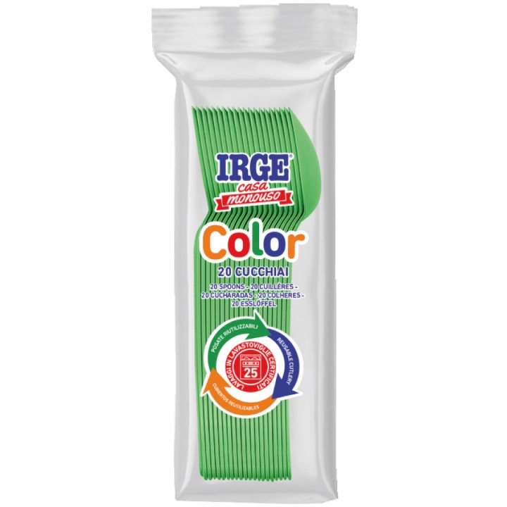 BMR CUCCHIAIO PP VERDE 20 PZ