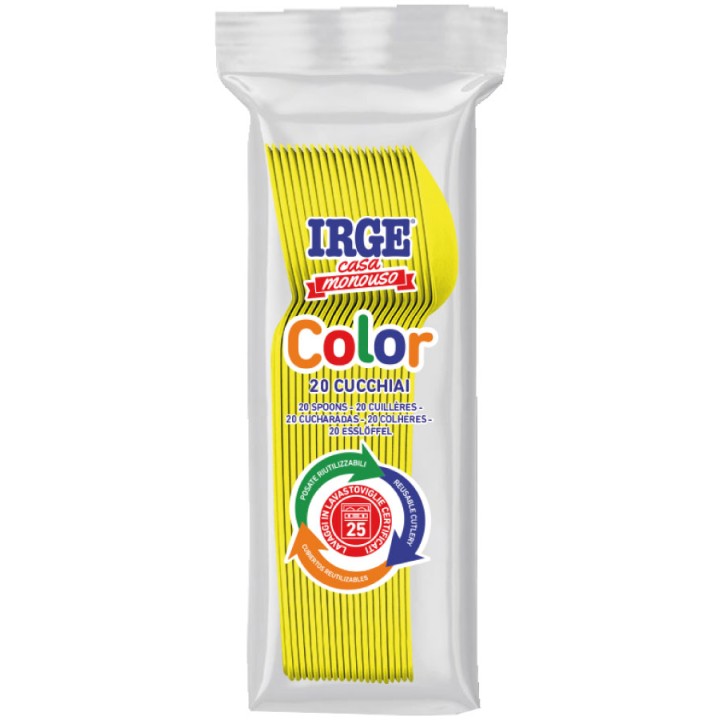 CAG CUCCHIAIO PP GIALLO 20 PZ