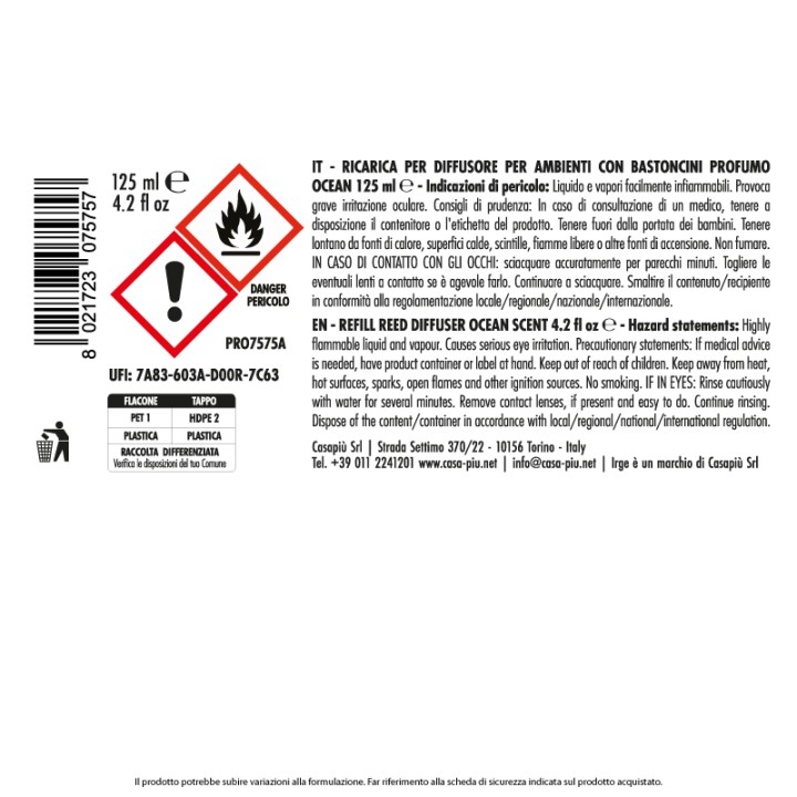 EBC DIFF.RIC.AMB. IRGE 125ML OCEAN