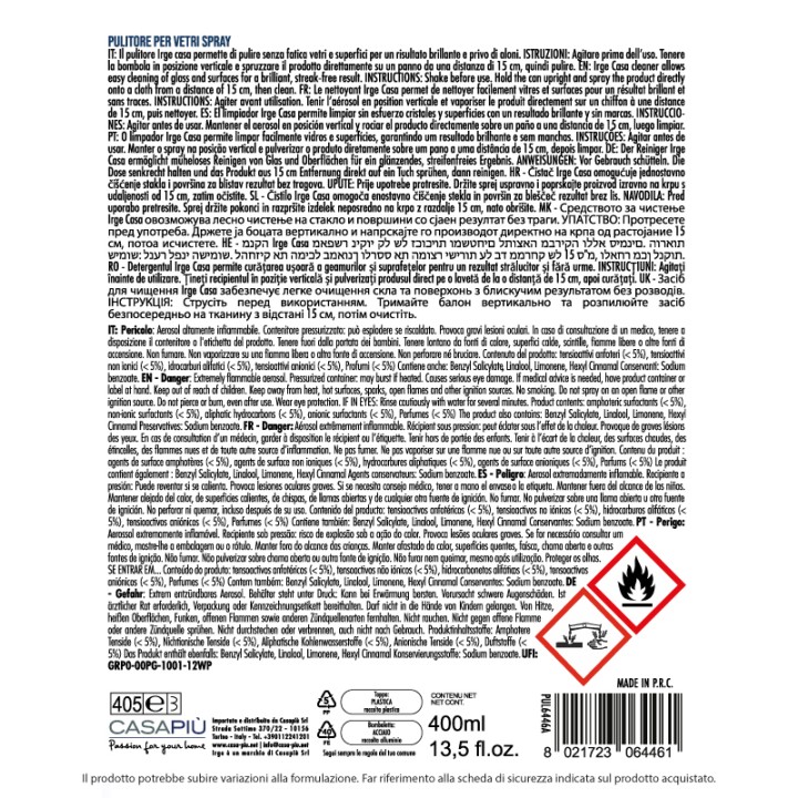 BFN SPRAY PULITORE VETRI LAVANDA IRGE 400 ML