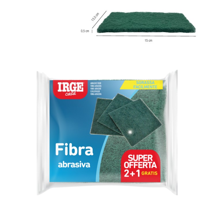 AFT SPUGNA ABRASIVI FIBRA PULINET 3PZ15