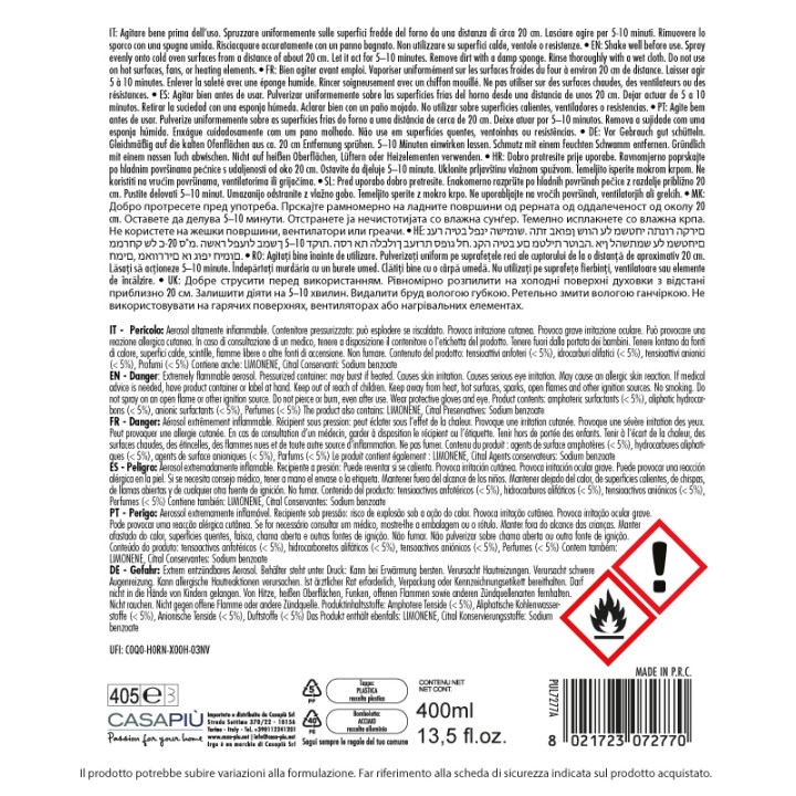 BOC SPRAY PULITORE FORNO 400 ML