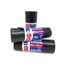CDF SACCHI BIDON.10PZ 80X110cm 120L NERI