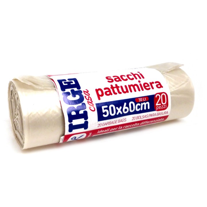 CDT SACCHI PATT.20PZ 50X60 TRASP. 30LT 30 LT