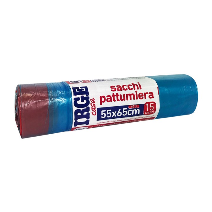 CFE SACCO PATT.15PZ 55X65 40L C/MAN AZZ