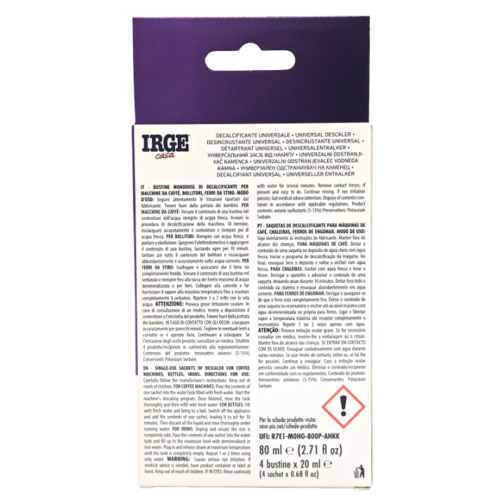 BNA DECALCIFICANTE UNIVERSALE 4X20ml