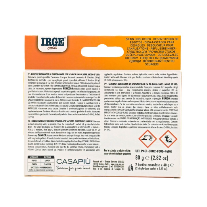 CBB DISGORGANTE PER SCARICHI 2x40gr