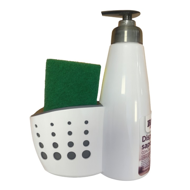 BEI DISPENSER SAPONE PIATTI+PORTA SPUGNA