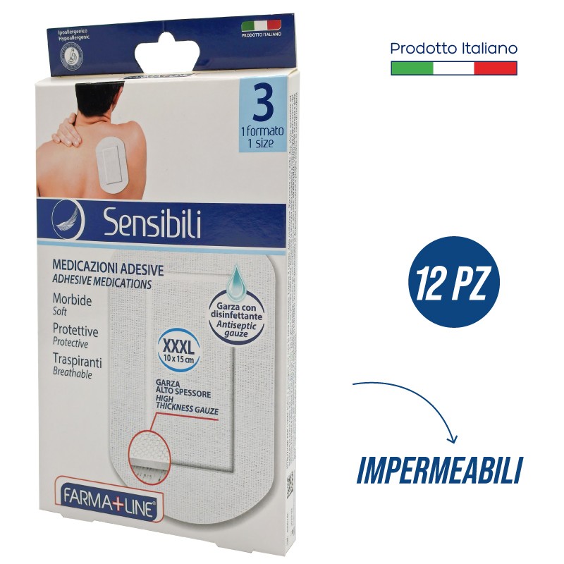 BMC CEROTT TNT ALTA PROT. XXL 3PZ FARMA XXXL 3 PZ 10X15 CM
