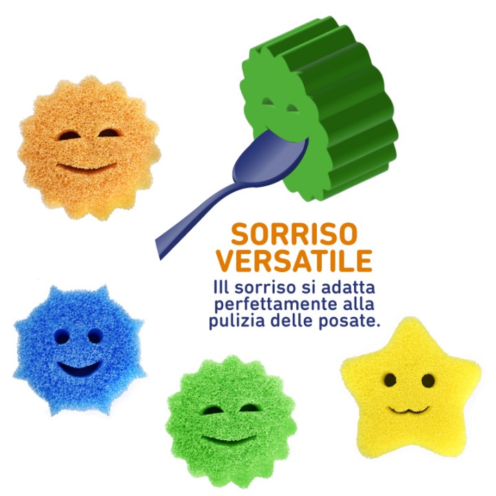 AAK SPUGNA HAPPY SCRUB 10X10X3CM