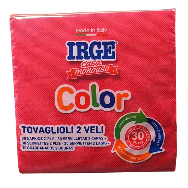 BFE TOVAGLIOLO 2V 33X33 ROSSO 30PZ