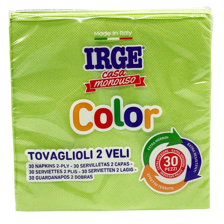 BMZ TOVAGLIOLO 2V 33X33 VERDE 30PZ