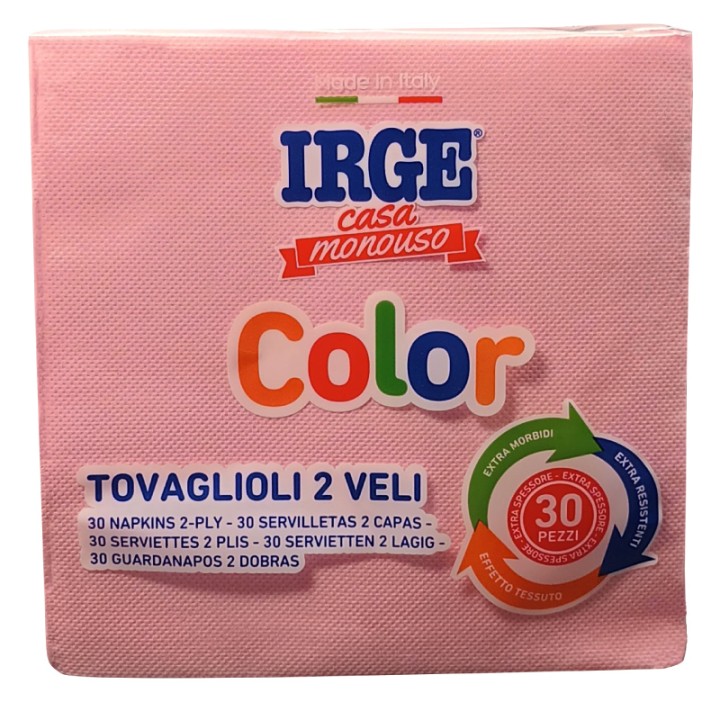 BMG TOVAGLIOLO 2V 33X33 ROSA 30PZ