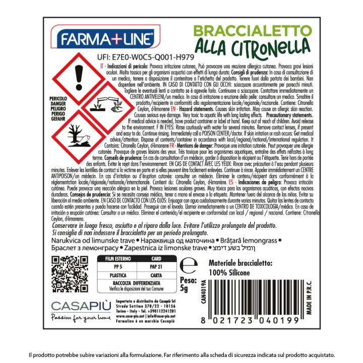 ABW BRACCIALETTI CITRONELLA IRGE  EXPO