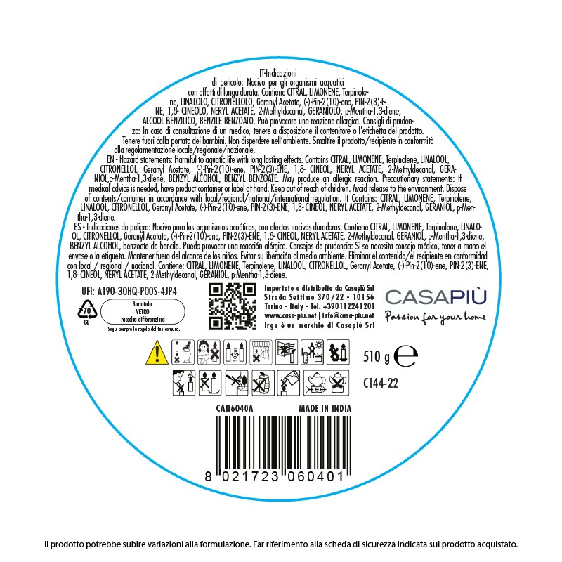 EDK CANDELA SPARKLING LIME  510GR