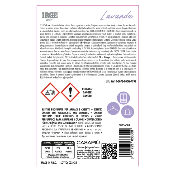 BMB BUSTINE PROFUM 3 PZ IRGE LAVANDA