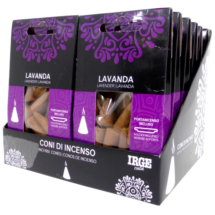BMR CONO INCENSO 12 PZ LAVANDA